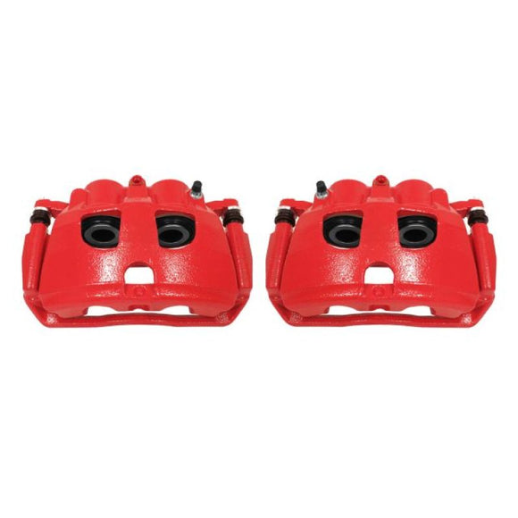 Power Stop 09-10 Dodge Ram 2500 Rear Red Calipers w/Brackets - Pair
