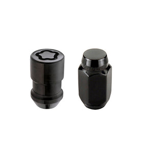 McGard 5 Lug Hex Install Kit w/Locks (Cone Seat Nut) M12X1.5 / 13/16 Hex / 1.5in. Length - Black - 0