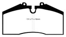 EBC 96-98 Porsche 911 (993) 3.6 Carrera 4S Yellowstuff Rear Brake Pads-3