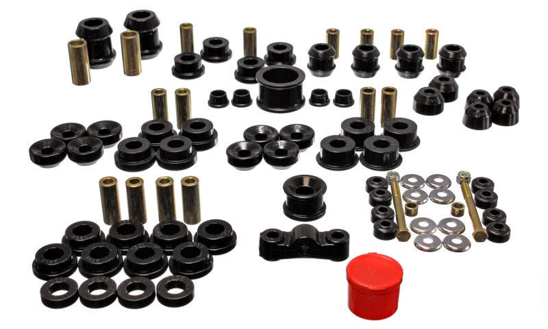 Energy Suspension 94-01 Acura Integra (except Type R) Black Hyper-Flex Master Bushing Set - 0