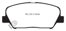 EBC 09+ Hyundai Genesis Coupe 2.0 Turbo Yellowstuff Front Brake Pads-9