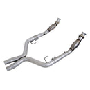 BBK 05-10 Mustang 4.6 GT High Flow X Pipe With Catalytic Converters - 2-3/4-2