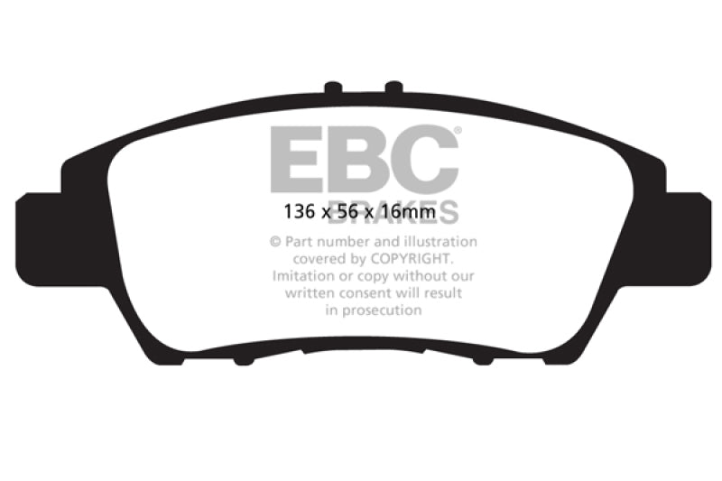 EBC 10+ Honda CR-Z 1.5 Hybrid Greenstuff Front Brake Pads - 0