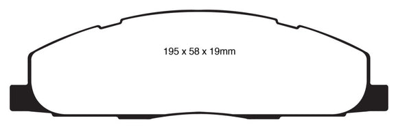 EBC 09-11 Dodge Ram 2500 Pick-up 5.7 2WD/4WD Greenstuff Rear Brake Pads