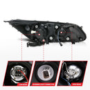 ANZO 2013-2015 Honda Accord (4dr ONLY) Projector Headlights w/ U-Bar Black-9