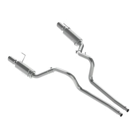 MBRP 05-09 Ford Shelby GT500 / GT Dual Split Rear Street Version 4in Tips T409 Exhaust System - 0