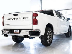 AWE Tuning 4th Gen GM 1500 5.3L 0FG Cat-Back Split Rear Exit (w/ Bumper Cutouts) - Quad Diamond Tips - 0