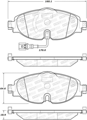 StopTech Street Brake Pads - Front - 0