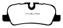 EBC 05-10 Land Rover LR3 4.4 Yellowstuff Rear Brake Pads-6