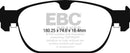 EBC 2017+ Volvo S90 2.0L Turbo Redstuff Front Brake Pads-1