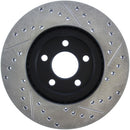 StopTech 03-09 Chrysler PTCruiser Tur / 03-05 Dodge Neon SRT-4 Front Right Slotted & Drilled Rotor-5