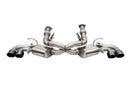 Corsa 20-25 Corvette C8 3in Valved Cat-Back 4.5in Blk Quad Tips Fits Factory Perf Exhaust DeletesAFM-1