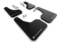 Rally Armor 22-24 Subaru Forester &amp; Wilderness Black UR Mud Flap w/White Logo-1