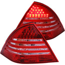 ANZO 2001-2004 Mercedes Benz C Class W203 Taillights Red/Smoke-1