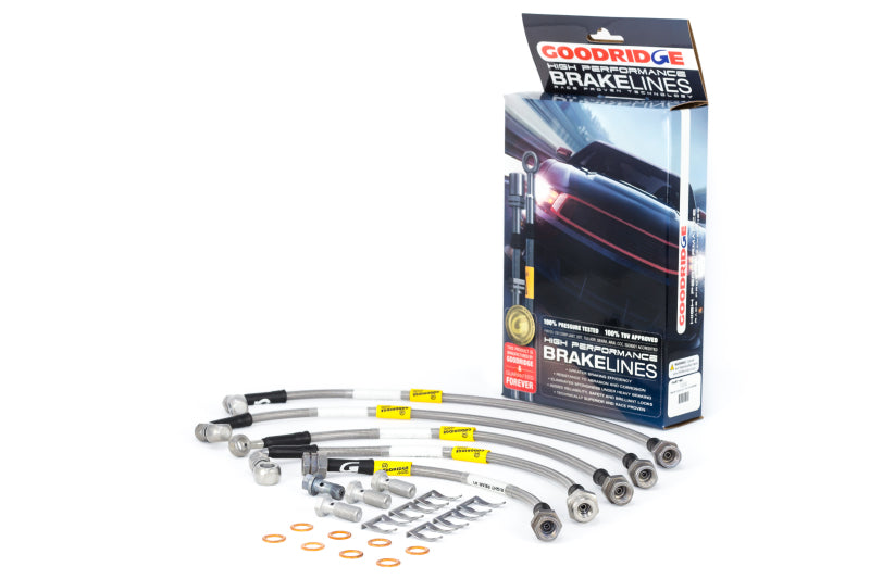 Goodridge 04-06 Cadillac CTS-V (w/Brembo Brakes) Stainless Steel Brake Line Kit - 0