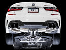 AWE Tuning 2019+ BMW M340i (G20) Non-Resonated Touring Edition Exhaust - Quad Diamond Black Tips-5