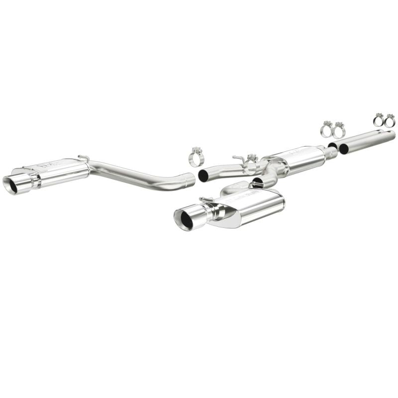 MagnaFlow CatBack 07-15 Nissan Titan V8 LGAS/LFLEX Single MF Polished Stainless Exhaust - 0