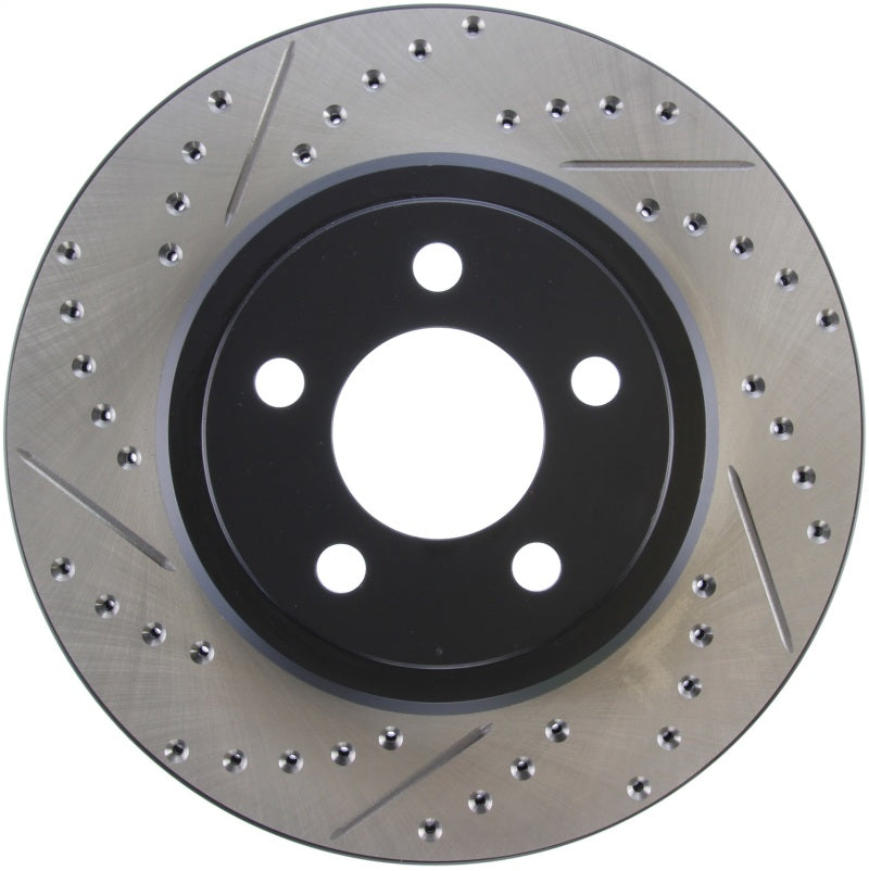 StopTech 05-09 Chrysler 300 (5.7L V8 exc SRT-8) Rear Right Slotted & Drilled Rotor - 0