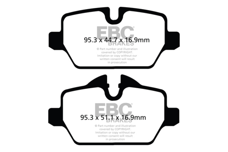 EBC 10+ Mini Countryman 1.6 Cooper Redstuff Rear Brake Pads - 0