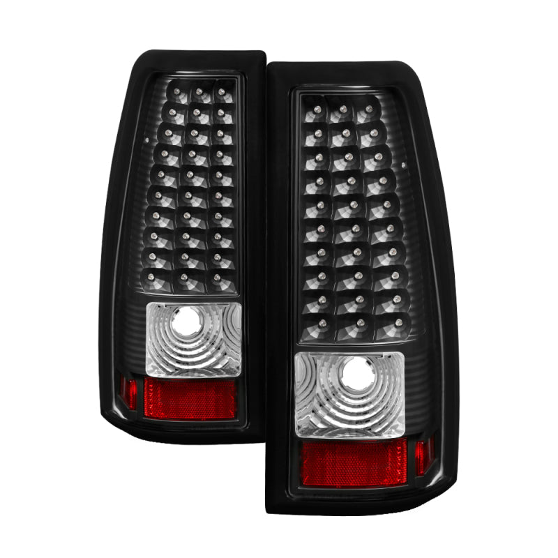 Xtune Chevy Silverado 1500/2500/3500 99-02 LED Tail Lights Black ALT-ON-CS99-LED-BK - 0