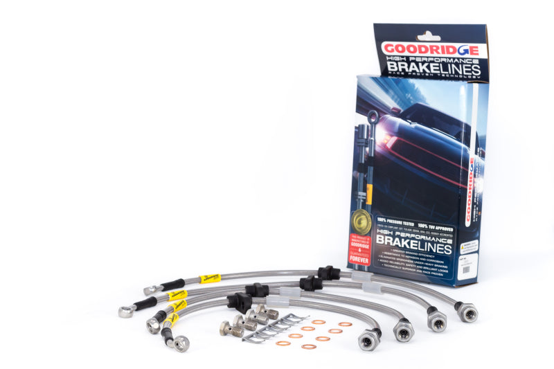 Goodridge 99-00 Honda Civic Si (w/Rear Disc) Stainless Steel Brake Line Kit - 0