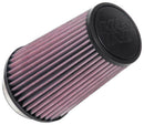 K&N Universal Tapered Filter 3.5in Flange ID x 5.5in Base OD x 4in Top OD x 8in Height-1