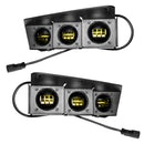 ORACLE Lighting 21-22 Ford Bronco Triple LED Fog Light Kit for Steel Bumper - Yellow-11