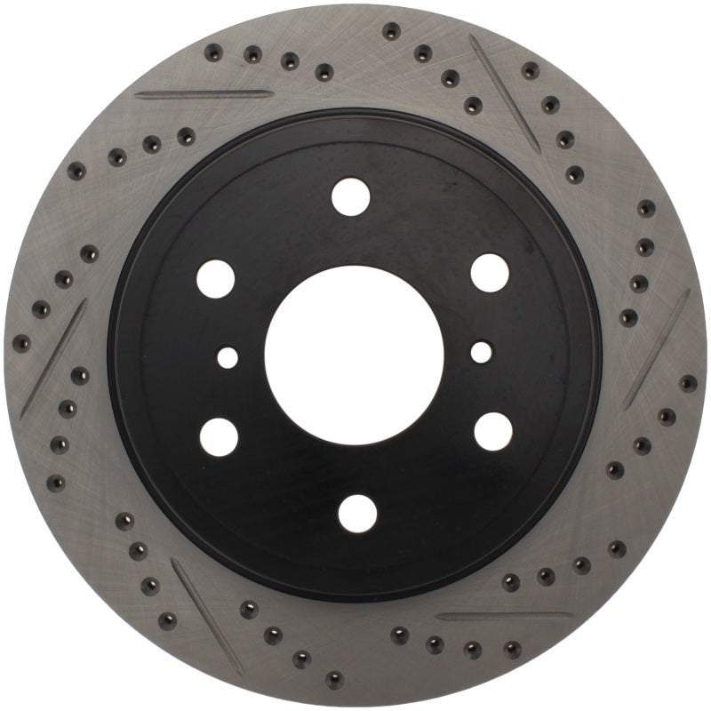 StopTech 07-10 GMC Sierra (w/ Rear Drum) / 07-09 GMC Yukon Rear Left Slotted & Drilled Rotor - 0