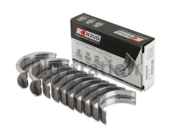 King Engine Bearings Chrysler 148/148 Turbo DOHC 16V/Jeep 148 DOHC 16V Main Bearing Set - Size STD