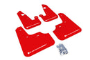 Rally Armor 07-17 Mitsubishi Lancer Red UR Mud Flap w/ White Logo-1