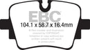 EBC 13+ Jaguar F-Type (Cast Iron Rotors Only) 3.0 Supercharged (340) Redstuff Rear Brake Pads-2
