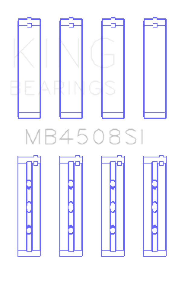 King Engine Bearings Acura J30A/J32A/J35A/J35Z Performance Main Bearing Set - Size STD