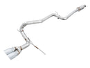 AWE Tuning Ford Focus ST Track Edition Cat-Back Exhaust - Chrome Silver Tips-1