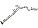 aFe Atlas Exhaust 4in DPF-Back Exhaust Aluminized Steel Polished Tip 11-14 ford Diesel Truck V8-6.7L-4
