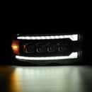 AlphaRex 02-05 Dodge Ram 1500 NOVA LED Proj Headlights Plank Style Blk w/Activ Light/Seq Signal-3