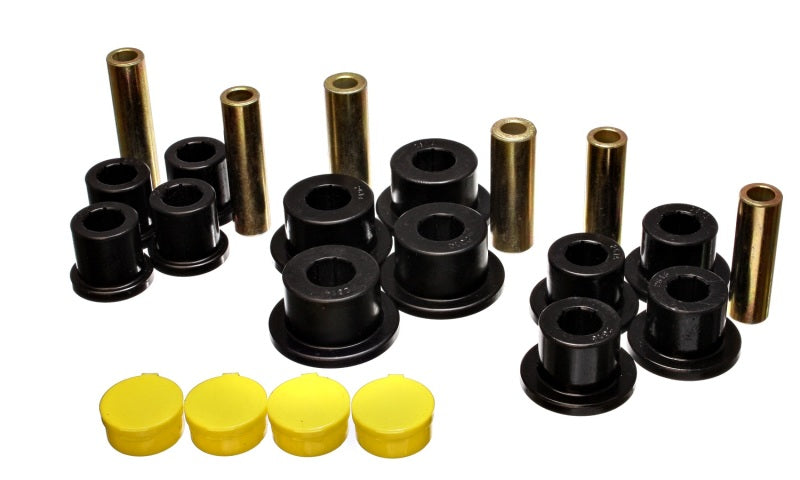 Energy Suspension 02-05 Dodge Ram 1500 2WD Black Rear Leaf Spring Bushing Set - 0