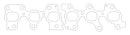 Cometic Toyota 2JZGTE 93-UP 2 PC. Exhaust Manifold Gasket .030 inch 1.600 inch X 1.220 inch Port-3