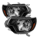 xTune Toyota Tacoma 2012-2015 OEM Style Headlights Black HD-JH-TTA12-AM-BK-1