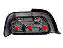 ANZO 1992-1998 BMW 3 Series E36 Coupe/Convertible Taillights Red/Clear-4