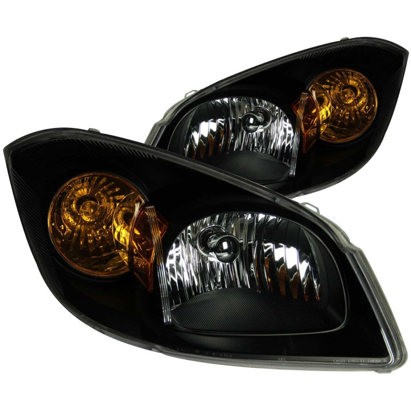 ANZO 2005-2010 Chevrolet Cobalt Crystal Headlights Black - 0