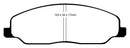 EBC 05-10 Ford Mustang 4.0 Bluestuff Front Brake Pads-2