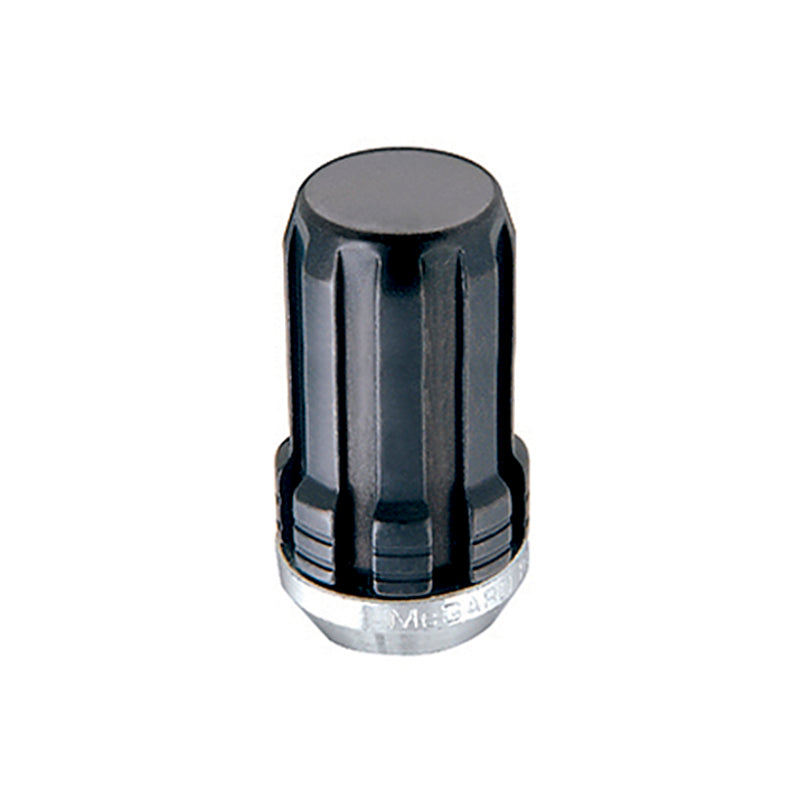 McGard SplineDrive Lug Nut (Cone Seat) M14X1.5 / 1.935in. Length (4-Pack) - Black (Req. Tool) - 0