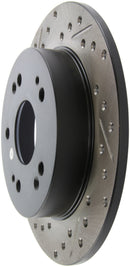 StopTech 06-09 Honda Civic Ex/Si Slotted & Drilled Right Rear Rotor-8