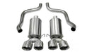Corsa 2009-2013 Chevrolet Corvette C6 6.2L V8 Polished Xtreme Axle-Back Exhaust-2