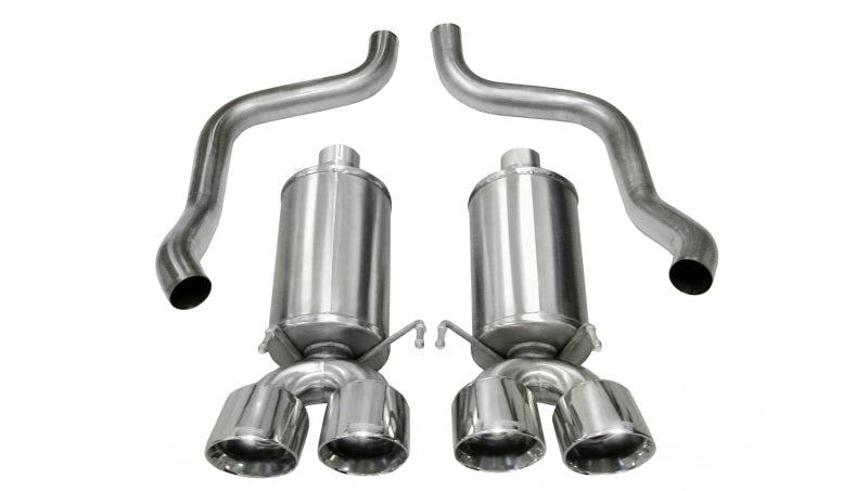 Corsa 2009-2013 Chevrolet Corvette C6 6.2L V8 Polished Xtreme Axle-Back Exhaust - 0