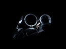 ANZO 2000-2005 Mitsubishi Eclipse Projector Headlights w/ Halo Black-7