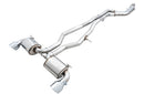 AWE Tuning 2020 Toyota Supra A90 Non-Resonated Touring Edition Exhaust - 5in Chrome Silver Tips-1