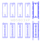 King Engine Bearings BMW S65B40A Crankshaft Main Bearings Set of 5-2
