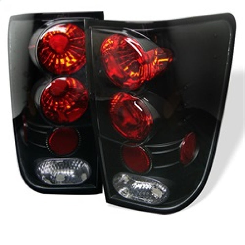 Spyder Nissan Titan 04-14 Euro Style Tail Lights Black ALT-YD-NTI04-BK - 0