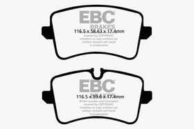 EBC 11 Audi A6 2.0 Turbo Redstuff Rear Brake Pads - 0